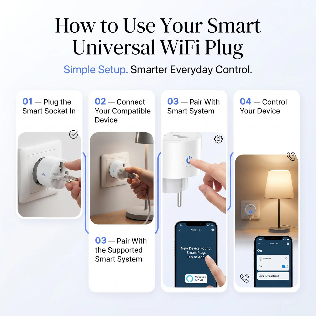 Smart Wifi Power Socket Plug 16A