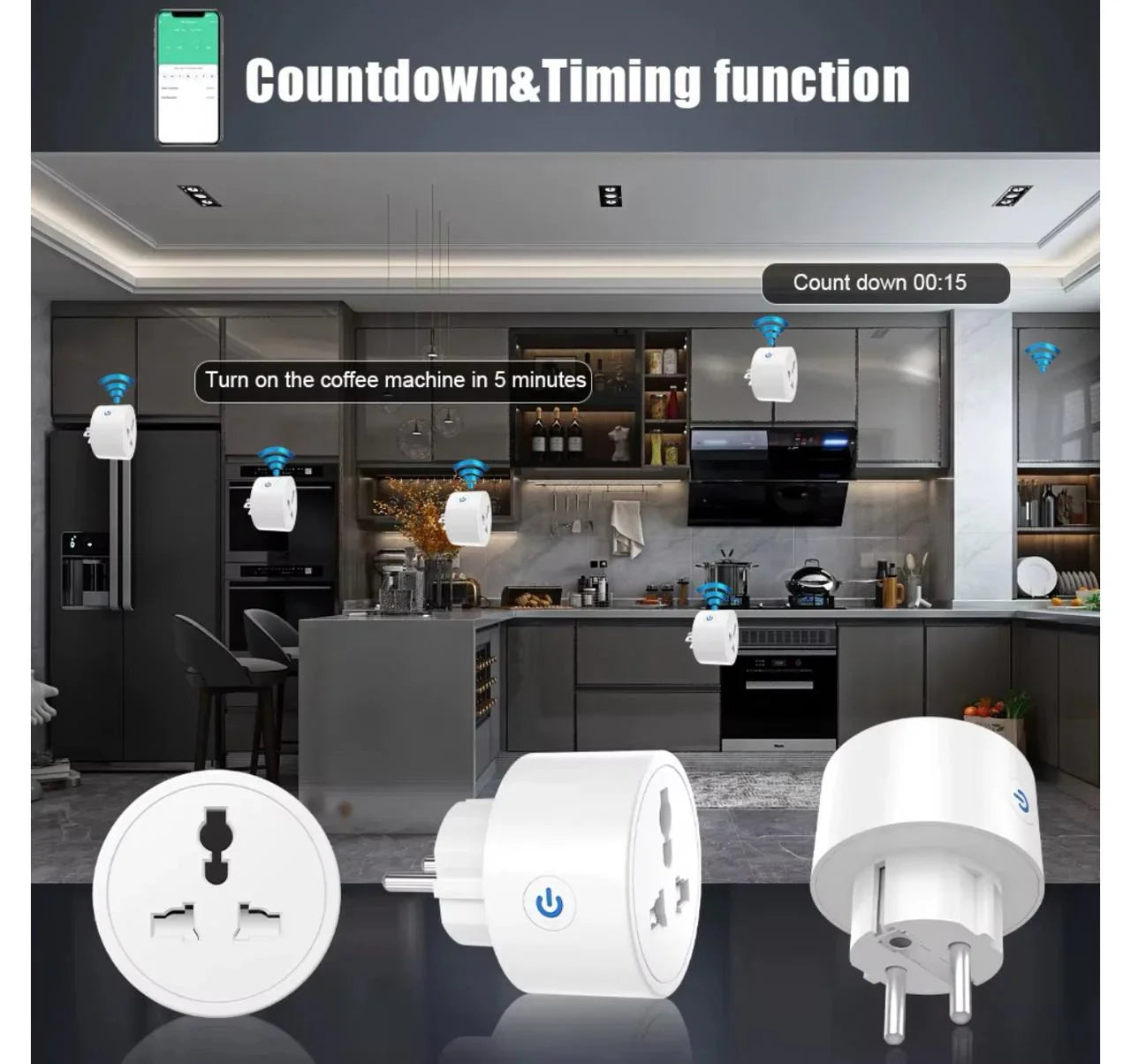 Smart Wifi Power Socket Plug 16A
