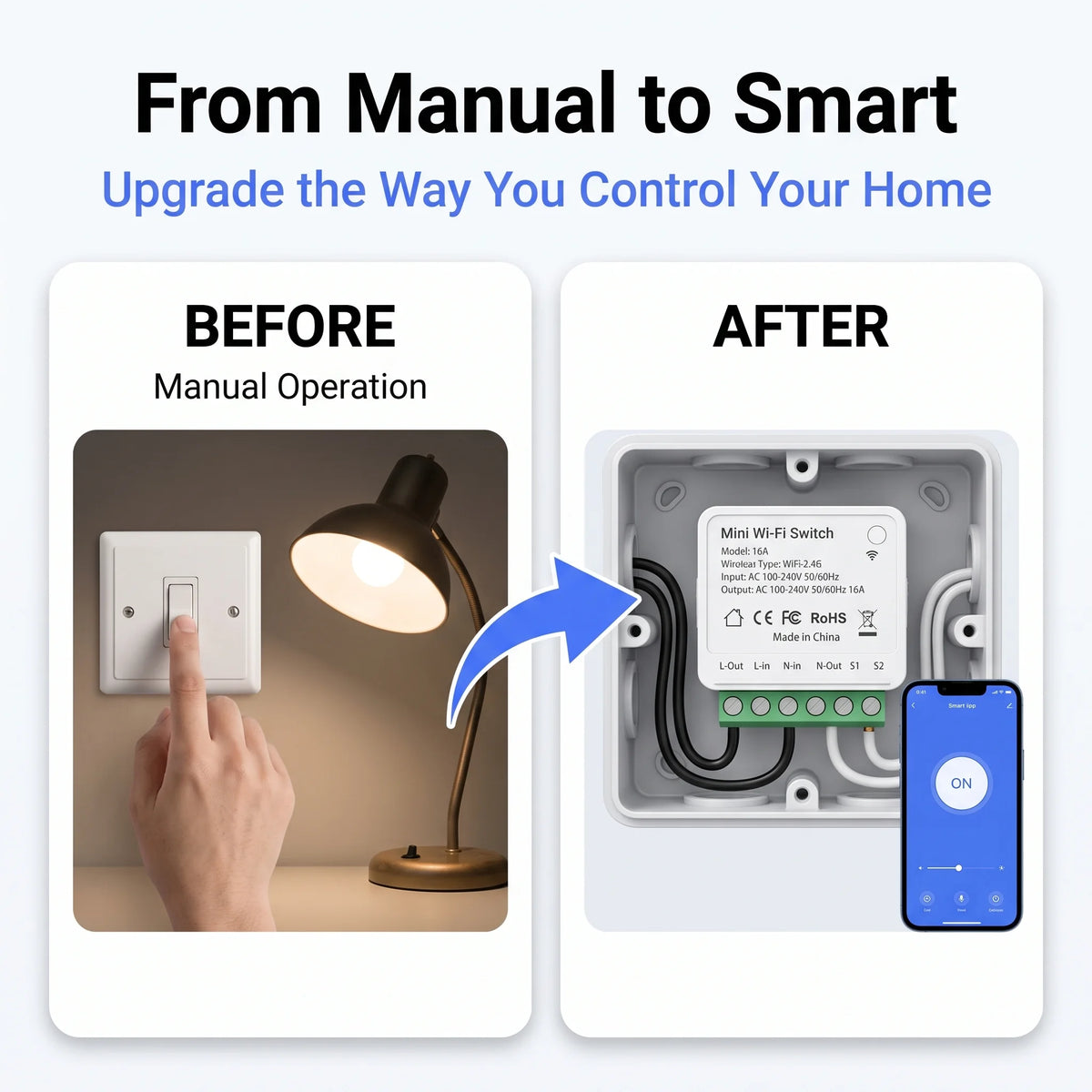 Mini Wifi Switch 16A