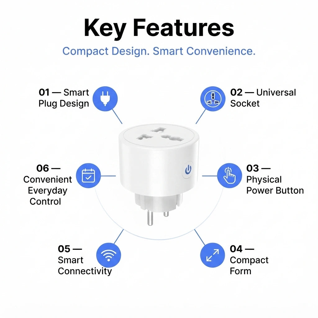 Smart Wifi Power Socket Plug 16A