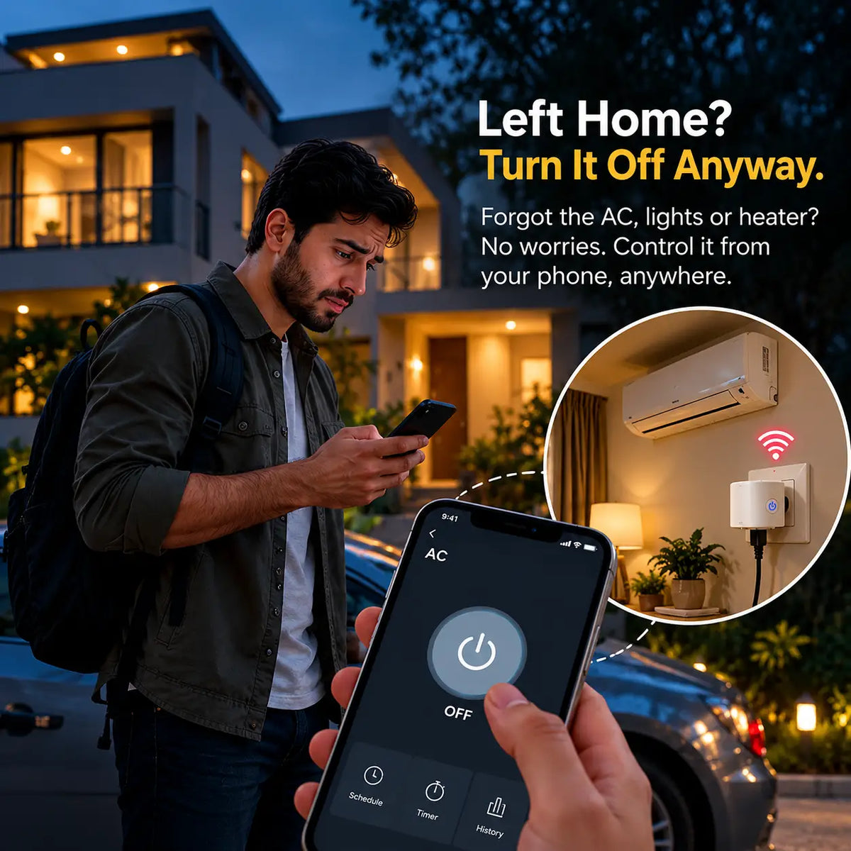 Smart Wifi Power Socket Plug 16A