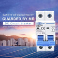 2P DC 1000V Solar Mini Circuit Breaker 32A  63A DC MCB for PV System