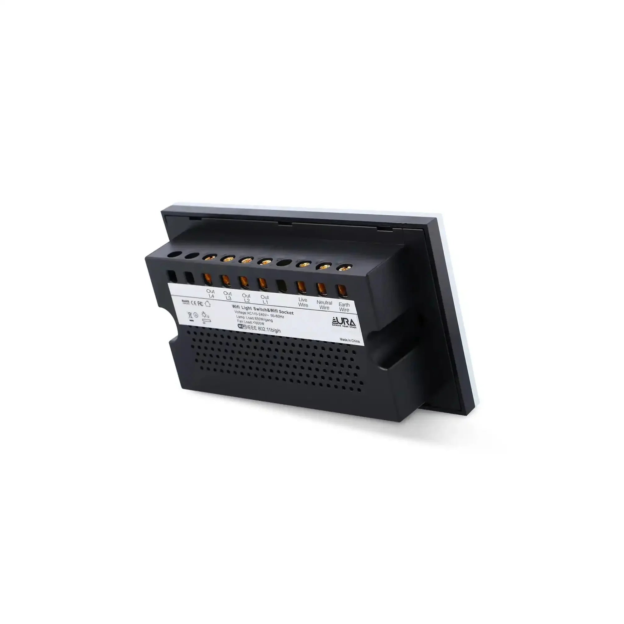 4 Gang Touch Switch & Universal Socket CRYSTAL SERIES