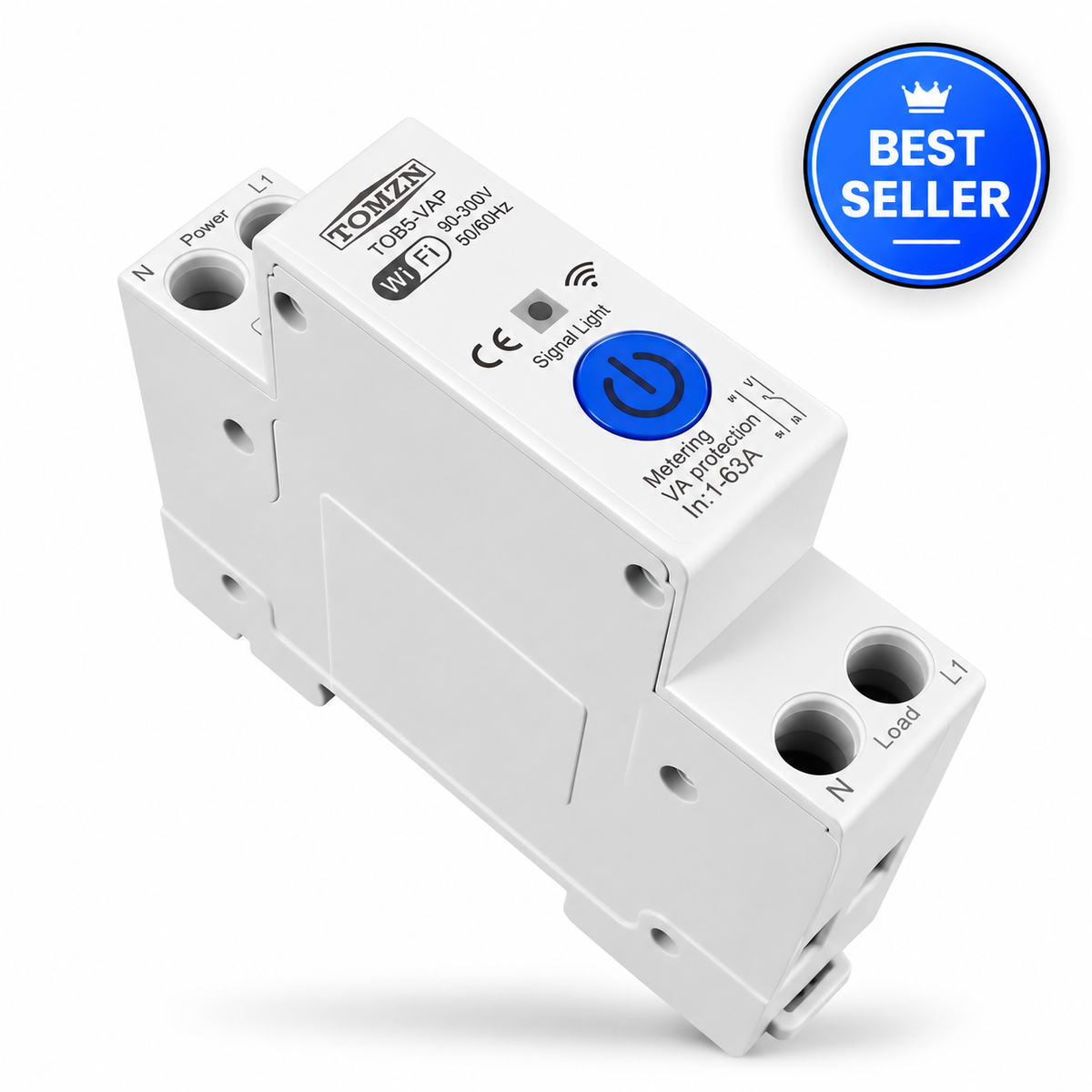 TOMZN TOB9-VAP Smart WiFi Circuit Breaker 63A