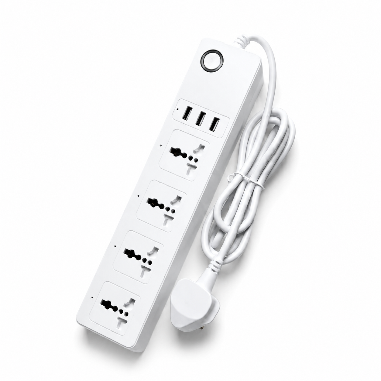WiFi Smart Extension Board | 4 Universal Sockets + 3 USB | Tuya & Voice Control