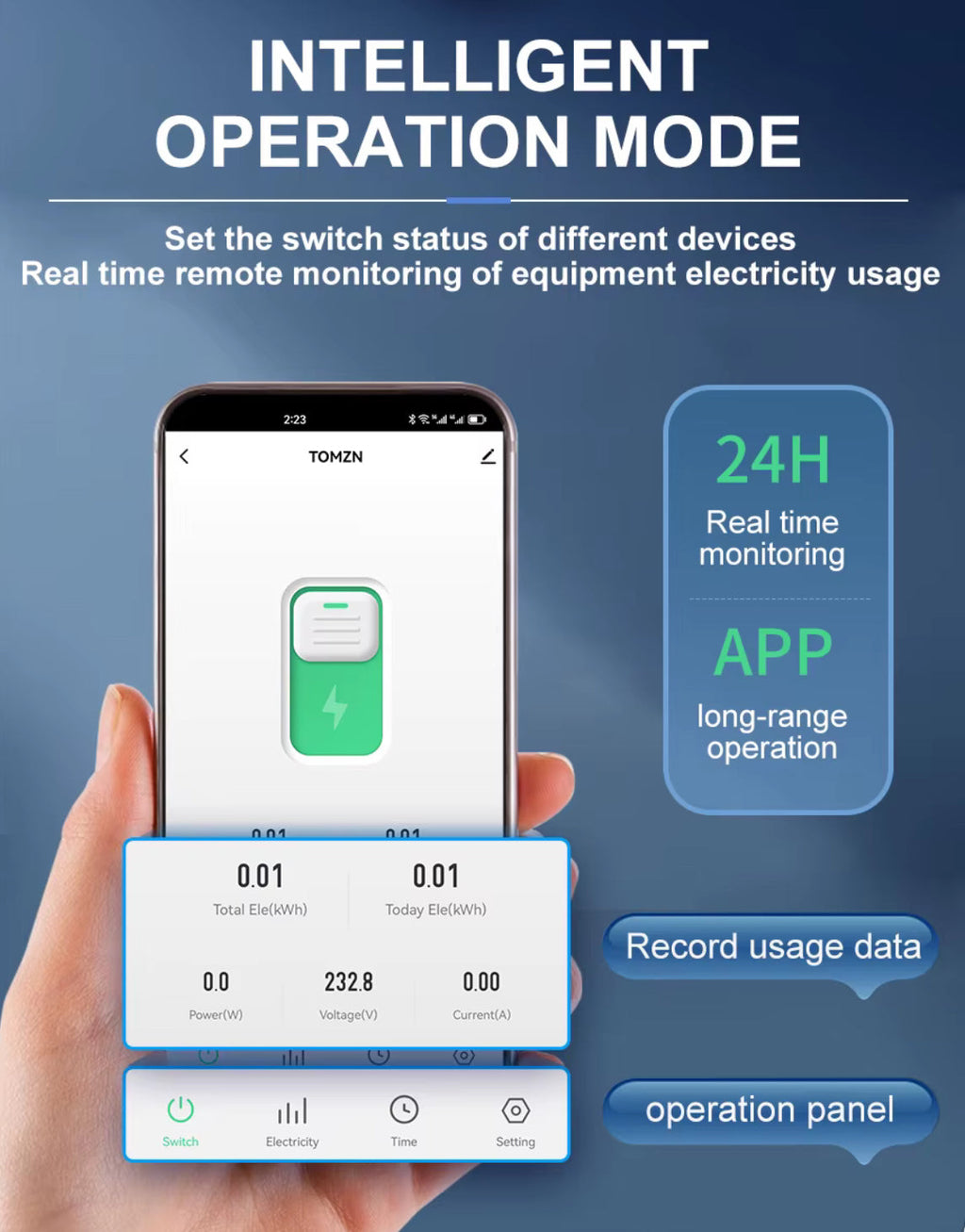 TOMZN SMART WIFI BREAKER 8 in 1 TOB9S-VAP