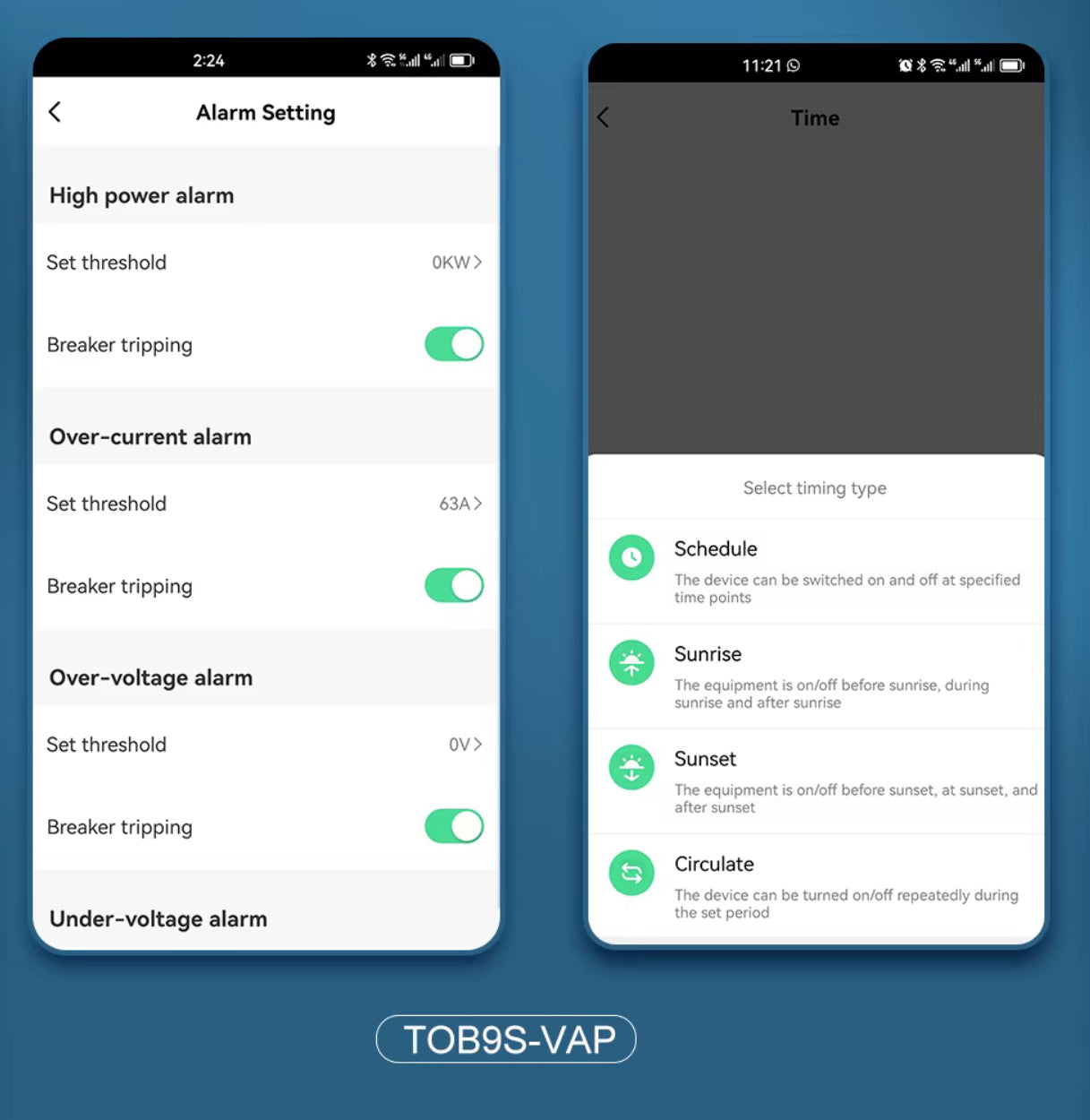 TOMZN SMART WIFI BREAKER 8 in 1 TOB9S-VAP