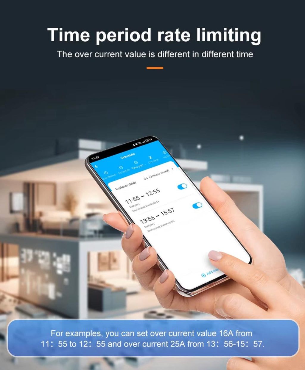TOMZN 10 In 1 Smart Wifi Breaker With Memory Relay