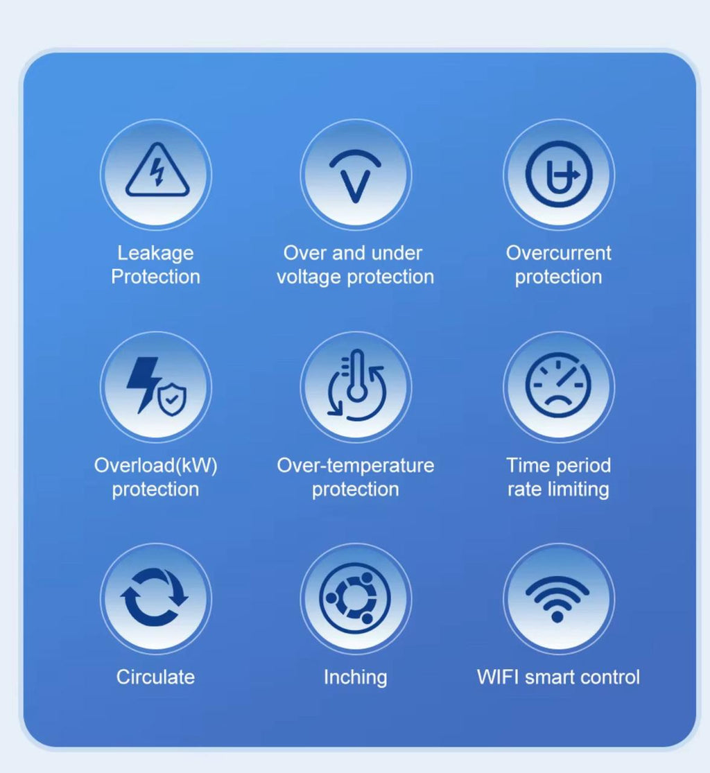 TOMZN 10 In 1 Smart Wifi Breaker With Memory Relay