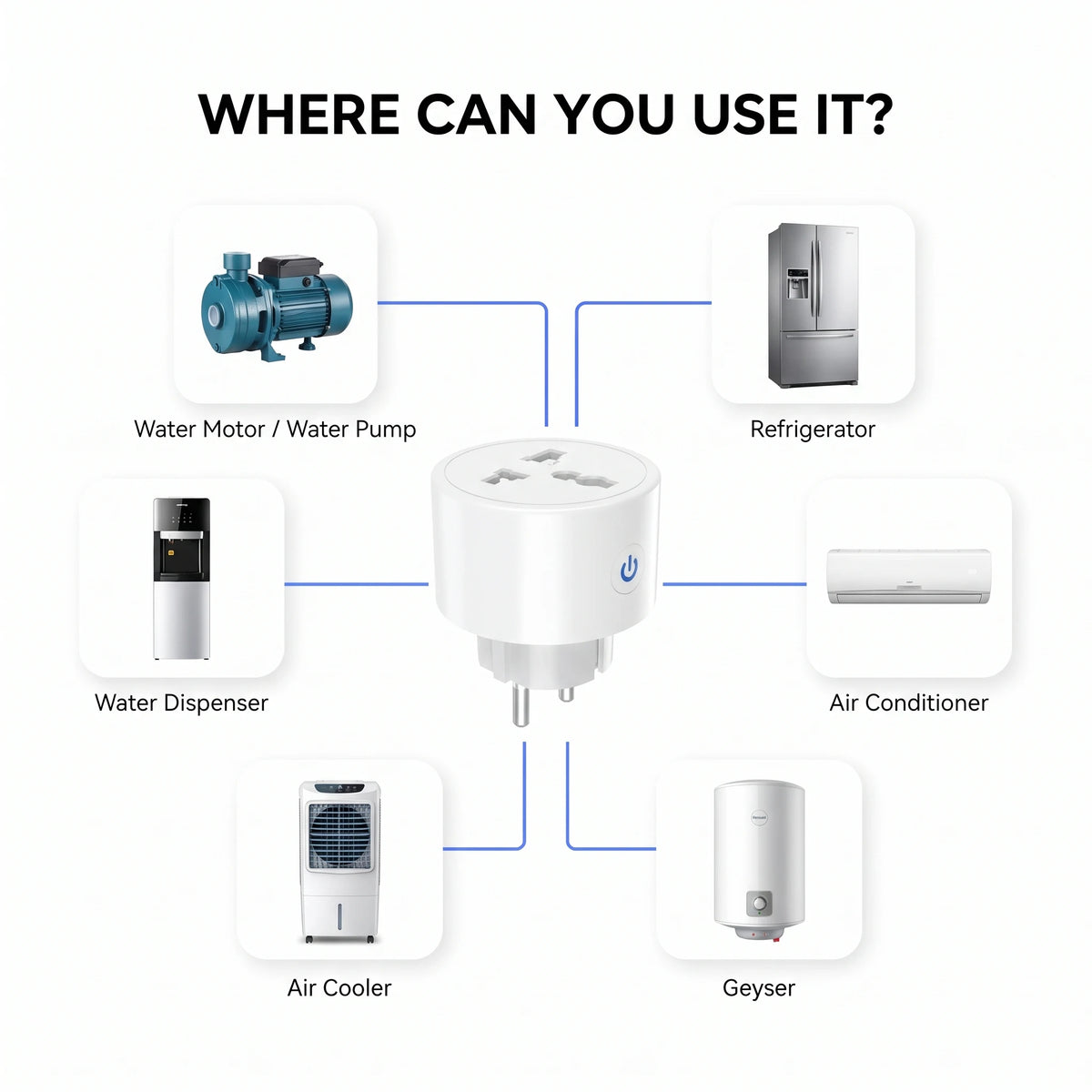 Smart Wifi Power Socket Plug 16A