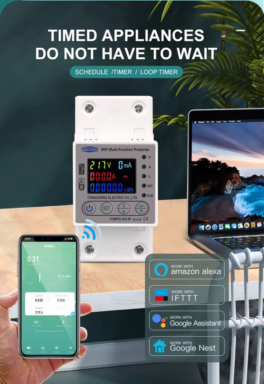 Tomzn Smart Wifi Breaker 10 in 1