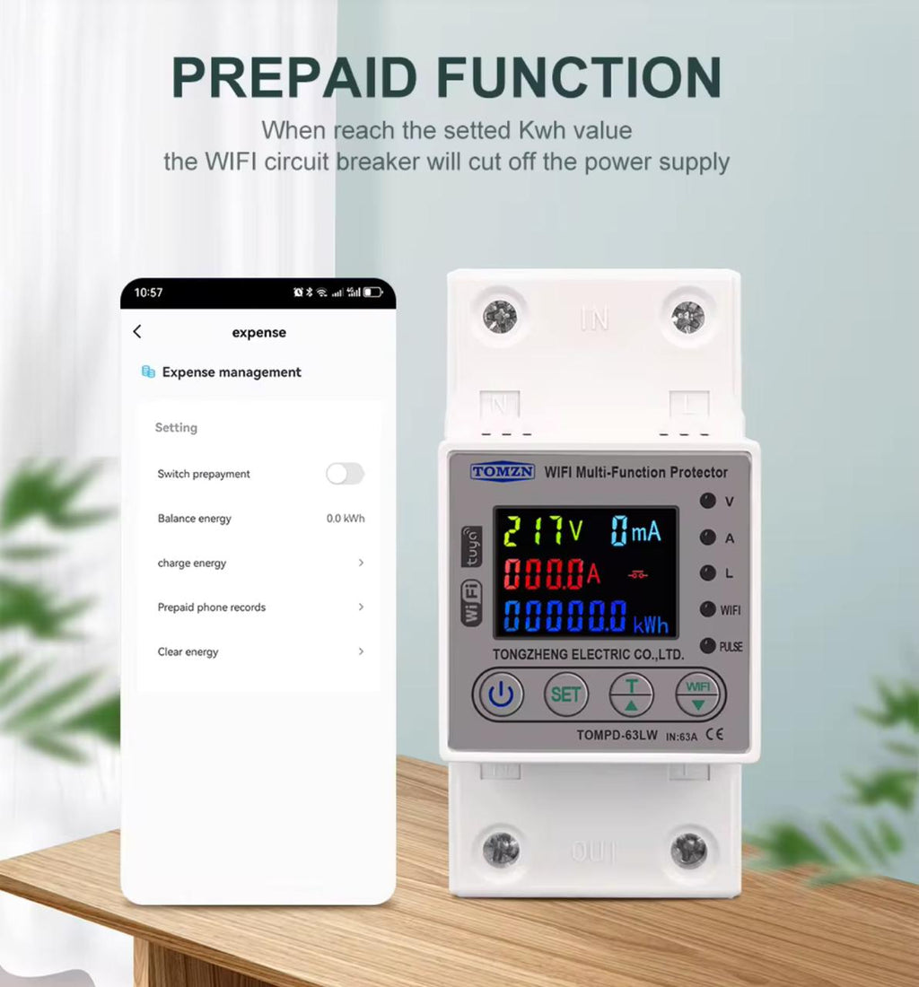Tomzn Smart Wifi Breaker 10 in 1