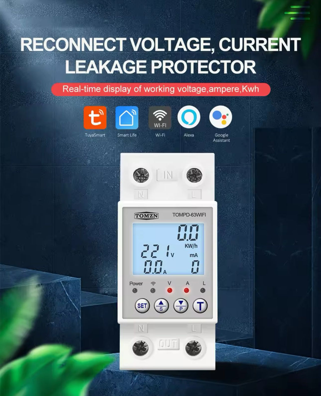 Tomzn Smart Wifi Breaker 10 in 1