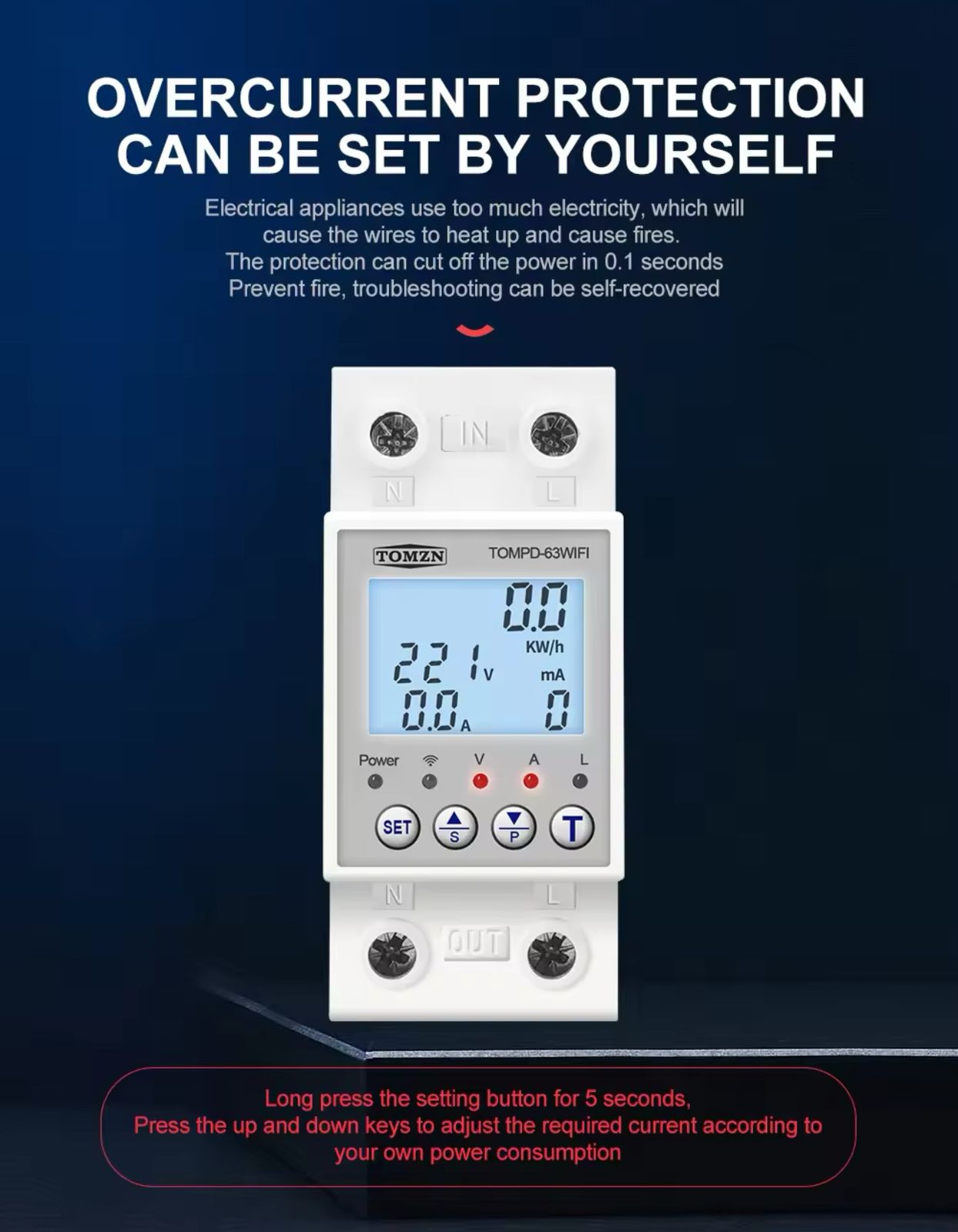 Tomzn Smart Wifi Breaker 10 in 1