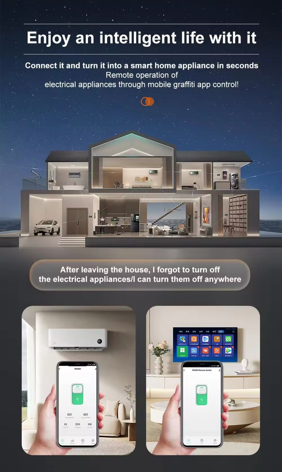 Tomzn 63A Smart Wifi Circuit Breaker TOB9-VAP