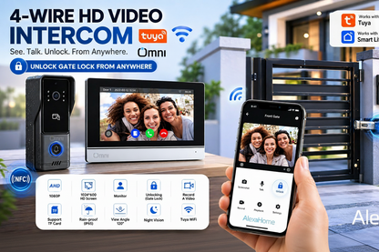 AlexaHome 4-Wire HD Video Intercom