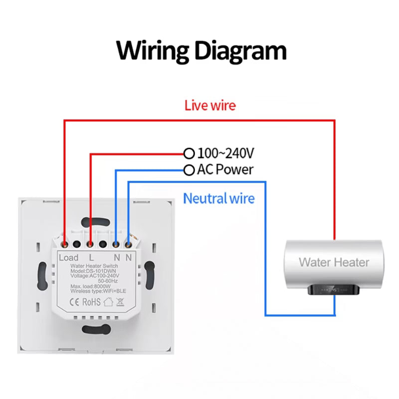 20A Water Boiler Switch – Electric Geyser Timer Device Pakistan
