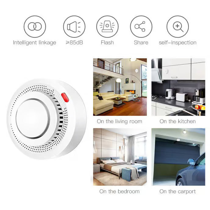 WiFi Smoke Detector Alexa & Google Home