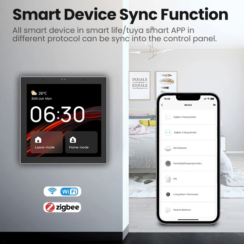Smart Home Automation Control Panel – Tuya Device controller