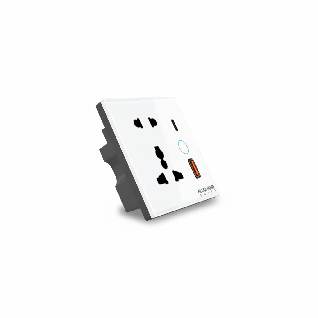 White Smart Socket - Alexa Home